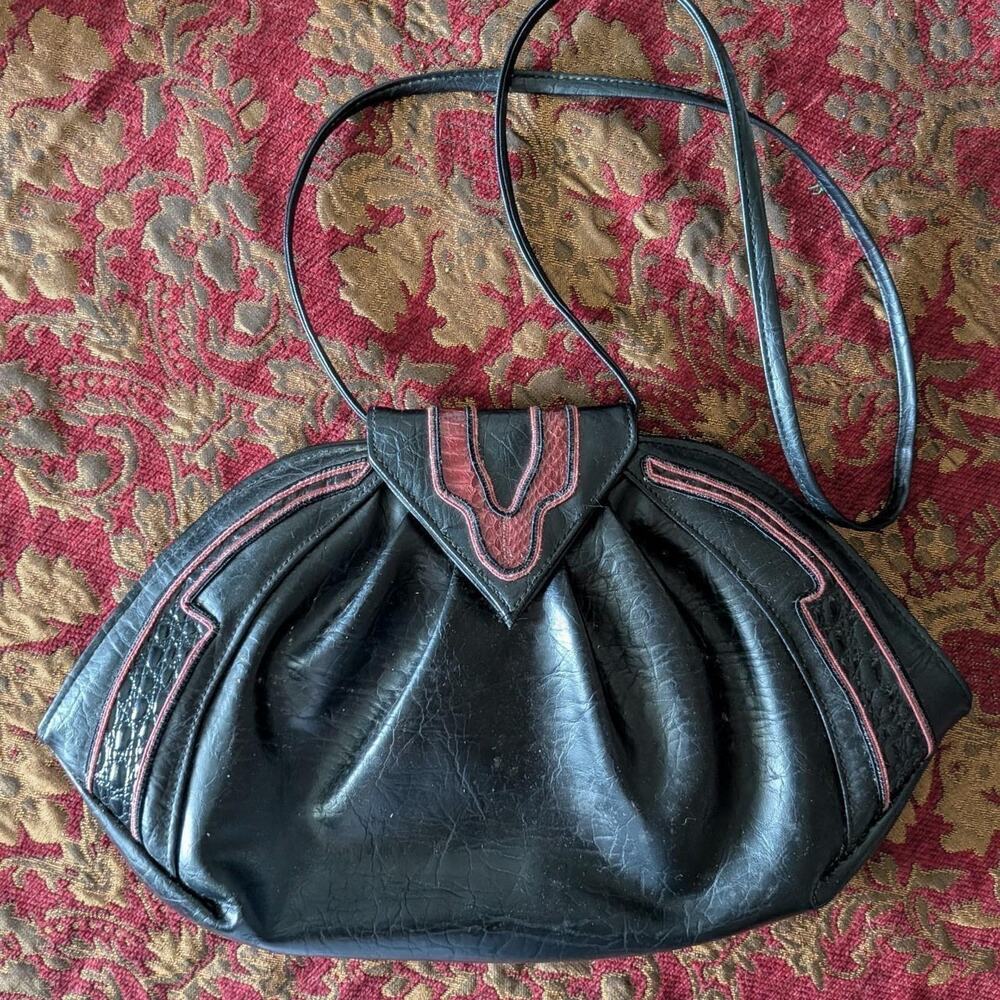 Geometric black envelope purse whimsygoth